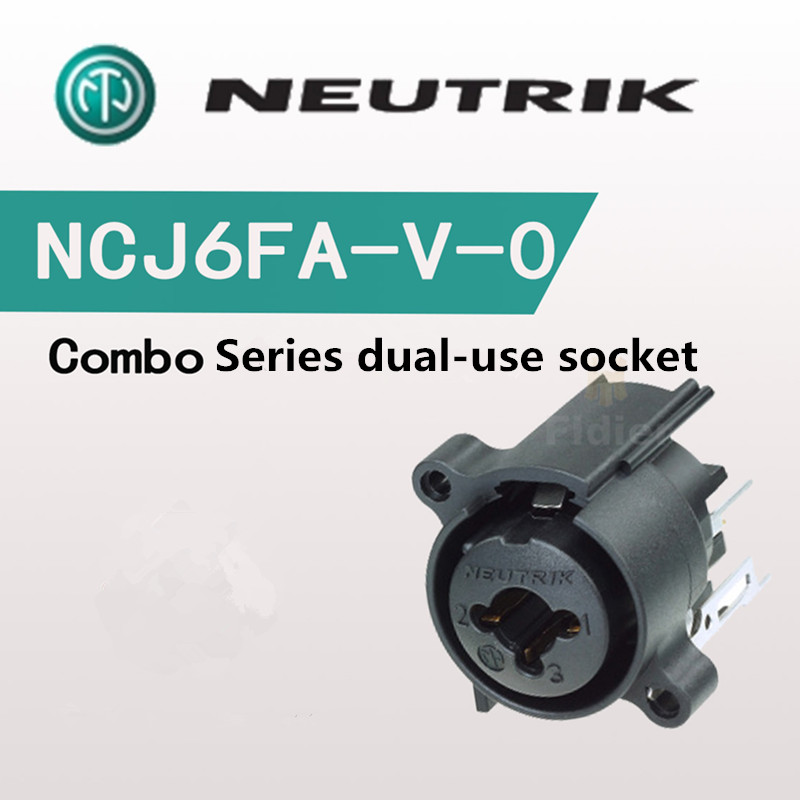 Xlr Microphone Condenser - Neutrik NCJ6FA-V-0 Neutrik NCJ6FA-V-0 spring lock