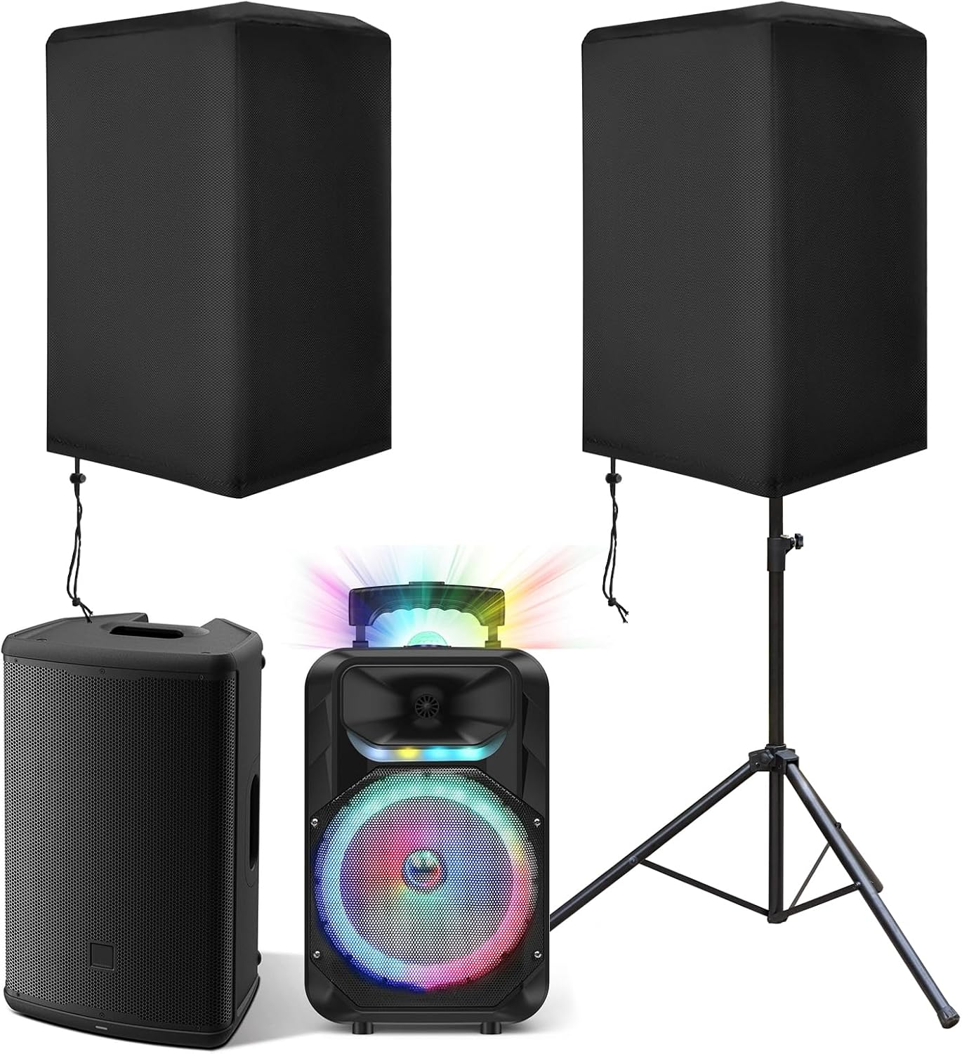 Speaker Stand Tripod - Universal Speaker Cover for PA DJ