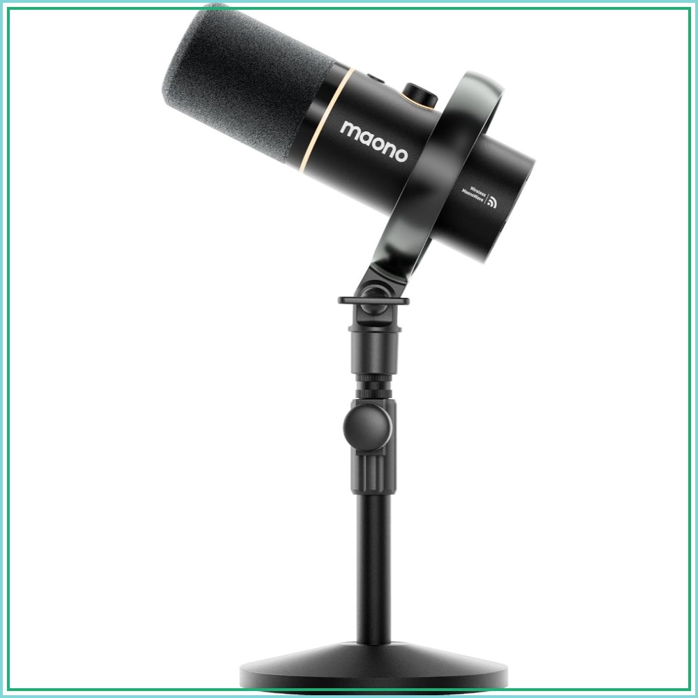 Xlr Microphone Condenser - Hybrid Wireless Podcast Mic for PC,