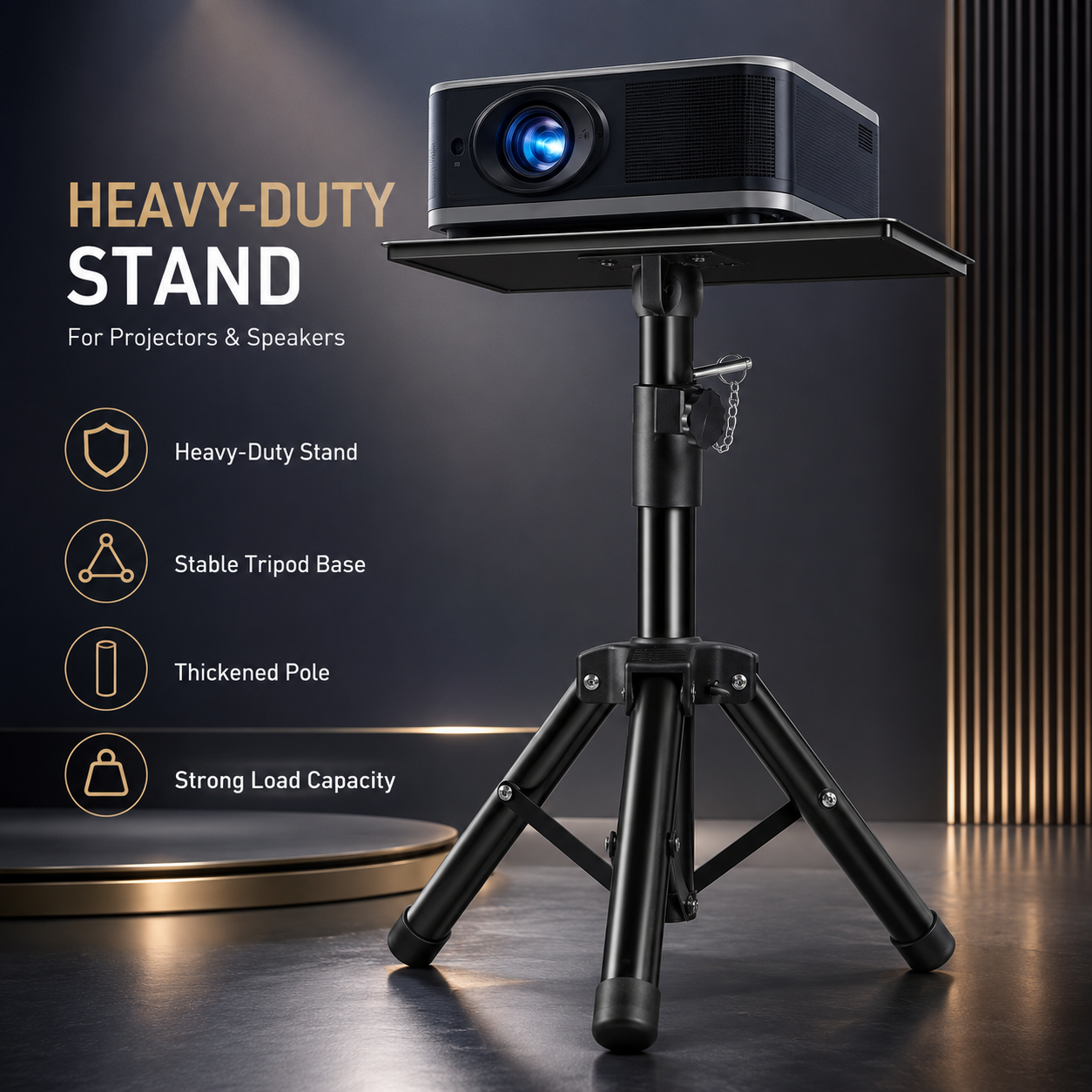 Thickened Metal Tray Tripod St - Speaker Stand Tripod のレビューと価格