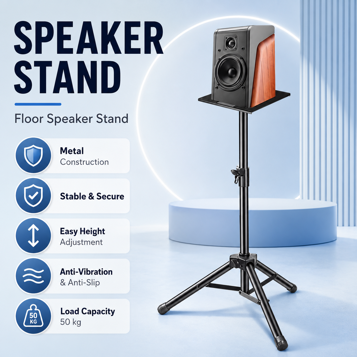 Thickened Metal Tray Tripod St - Speaker Stand Tripod のレビューと価格