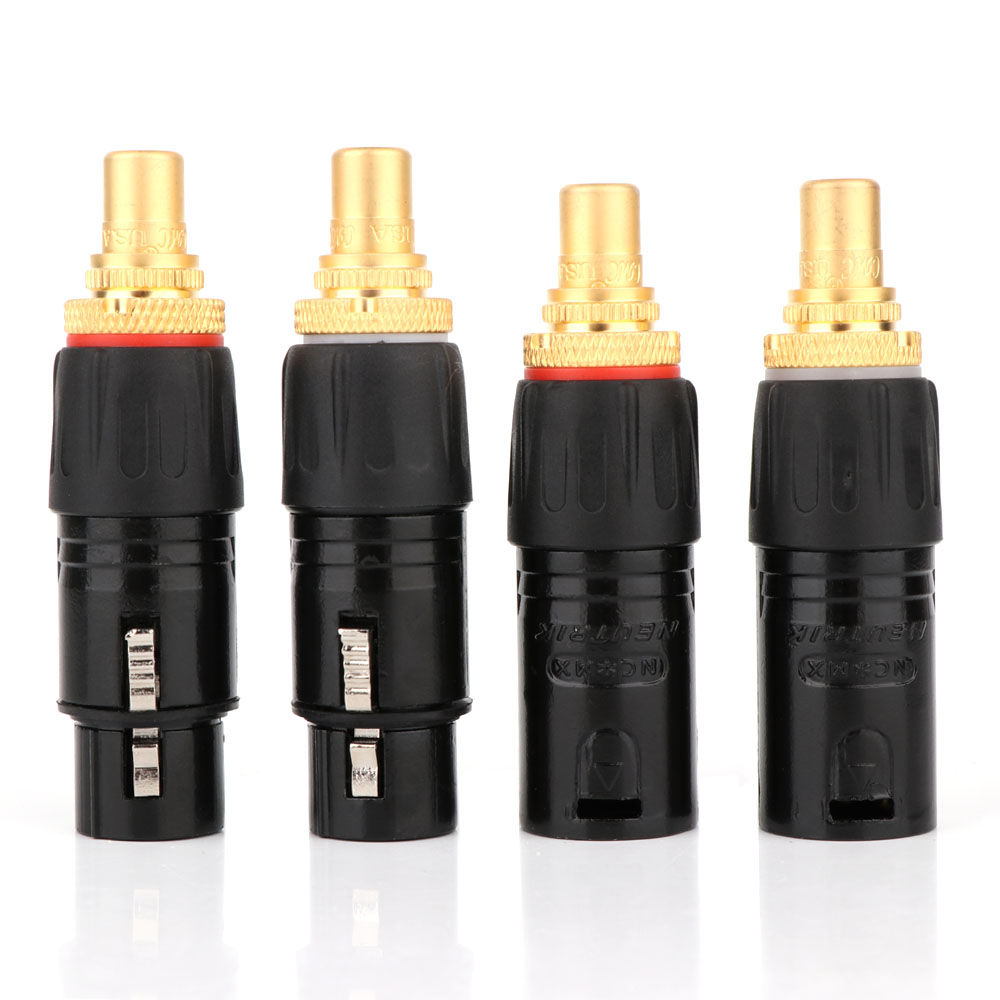 2PC NEUTRIK XLR male to RCA Fe - Xlr Microphone Condenser のレビューと価格
