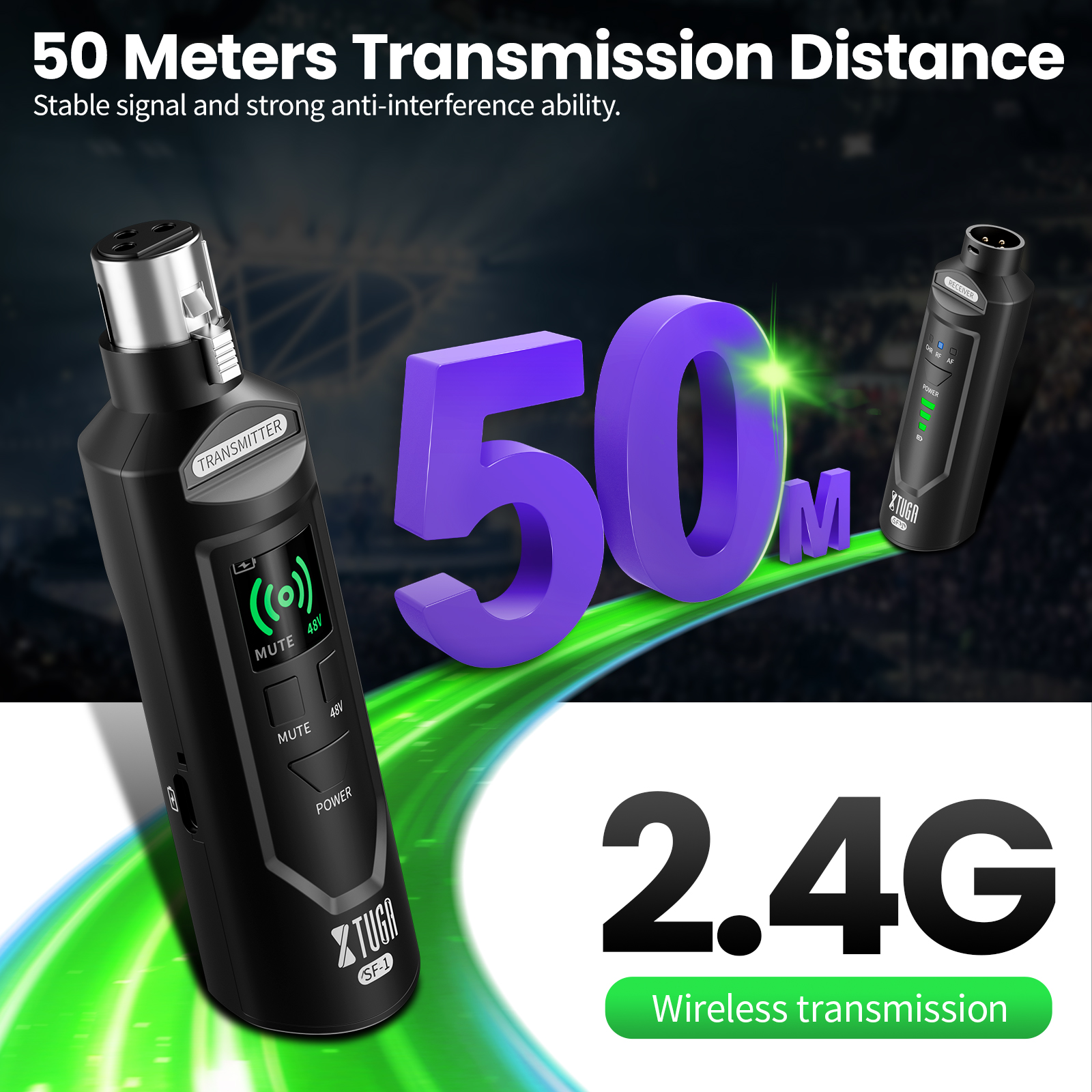 2.4G Updated XLR Transmitter a - Xlr Microphone Condenser のレビューと価格