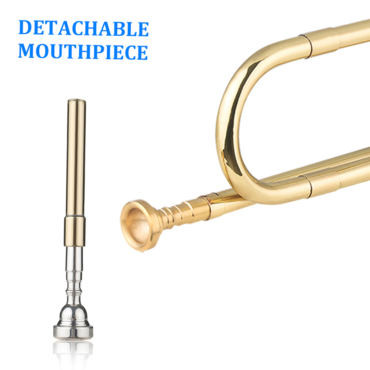 Brass C Bugle Call Gold-Plated - Trombone Mouthpiece のレビューと価格