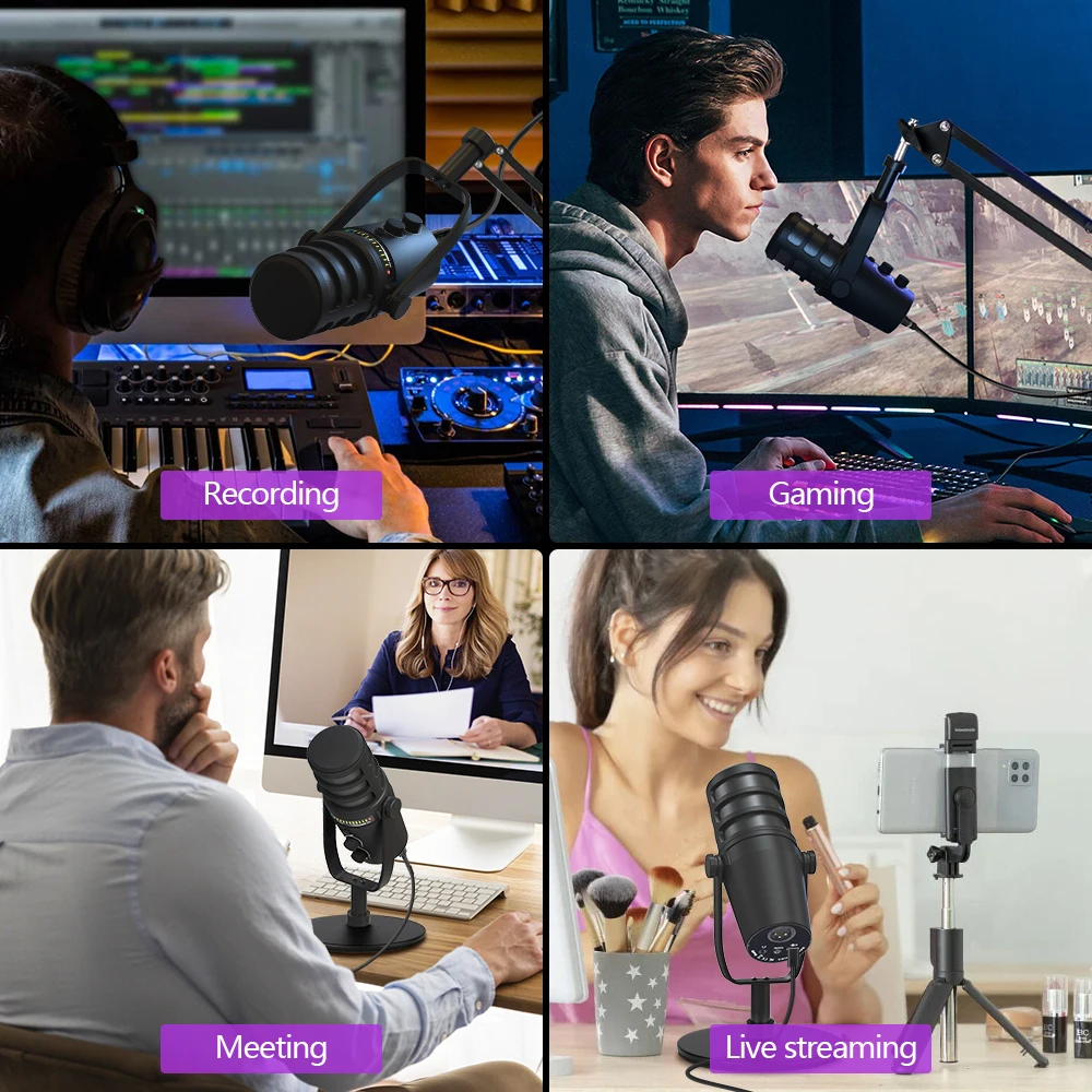 Haomuren Professional Dynamic  - Xlr Microphone Condenser のレビューと価格