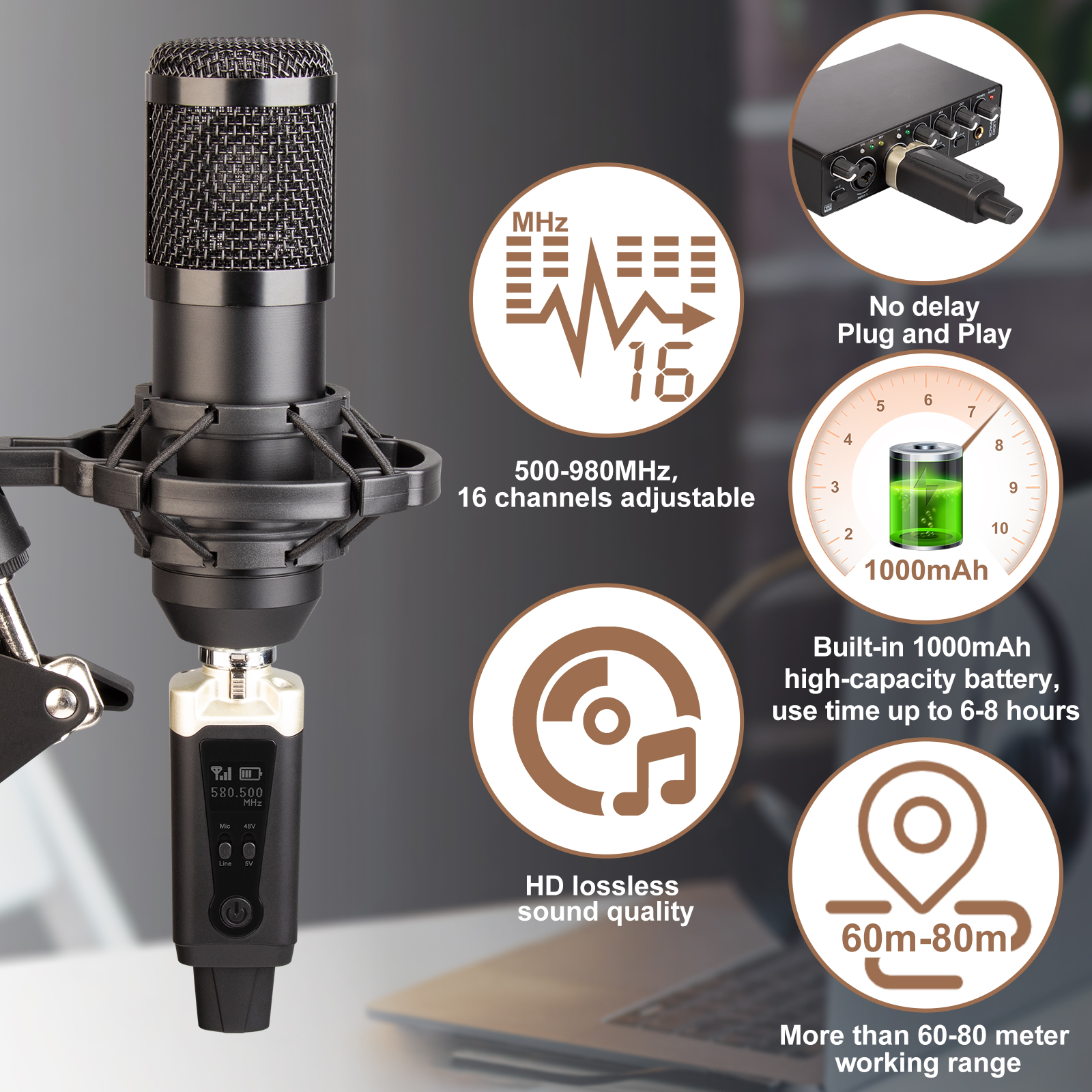 Wireless Microphone System XLR - Xlr Microphone Condenser のレビューと価格