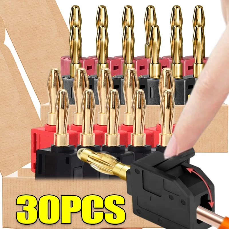 4mm 32A No Solder Banana Plug  - Audio Music Test のレビューと価格
