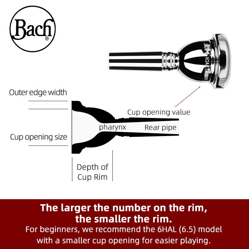 American Bach Tenor Trombone 3 - Trombone Mouthpiece のレビューと価格