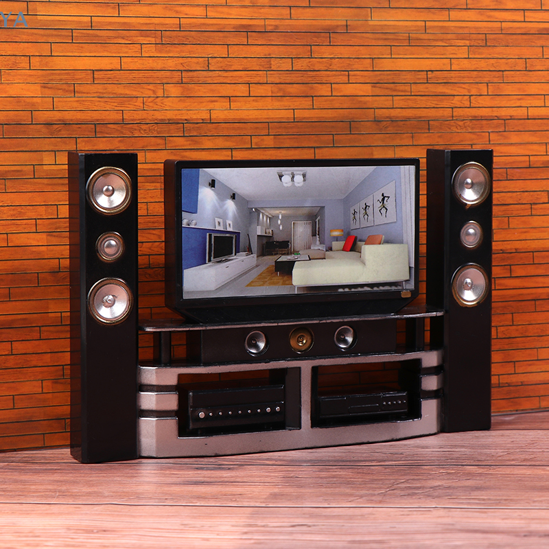 [L]1/12 Dollhouse Mini TV Audi - Audio House Music のレビューと価格