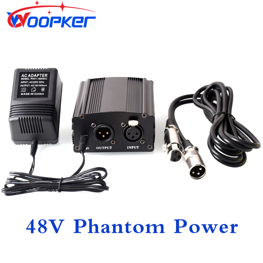 Woopker 48V Phantom Power Supp - Xlr Microphone Condenser のレビューと価格